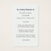 田園地帯の夕日 (裏面)