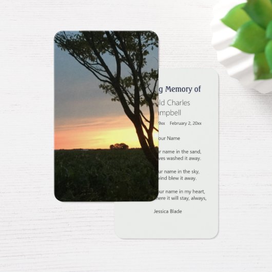 田園地帯の夕日 (デスク)