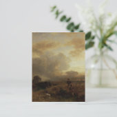 田園地帯の雷雨を晴らす， 1857 ポストカード (スタンド正面)