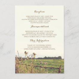 田園塀の結婚式の詳細 エンクロージャーカード