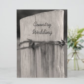 田園塀ポスト田舎ウエディングプログラム プログラム (スタンド正面)