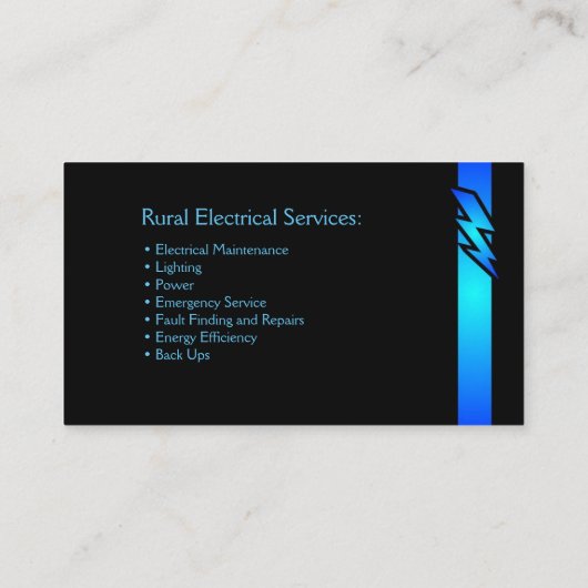 田園家の電気技師 名刺 (裏面)