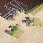 田園景色の納屋 ジグソーパズル (側面)