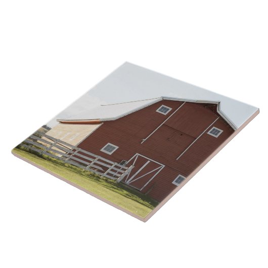 田園景色の納屋 タイル (側面)