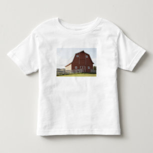 田園景色の納屋 トドラーTシャツ