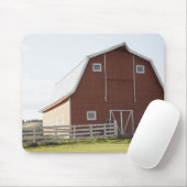 田園景色の納屋 マウスパッド (マウス)