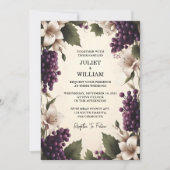 田園林の木の実を種にするアイビーヴィンヤード結婚ズ 招待状 (正面)