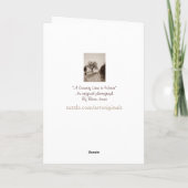 田園田舎雪場面クリスマスの写真 シーズンカード (裏面)