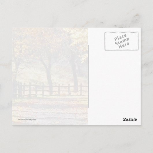 田園秋 ポストカード (裏面)