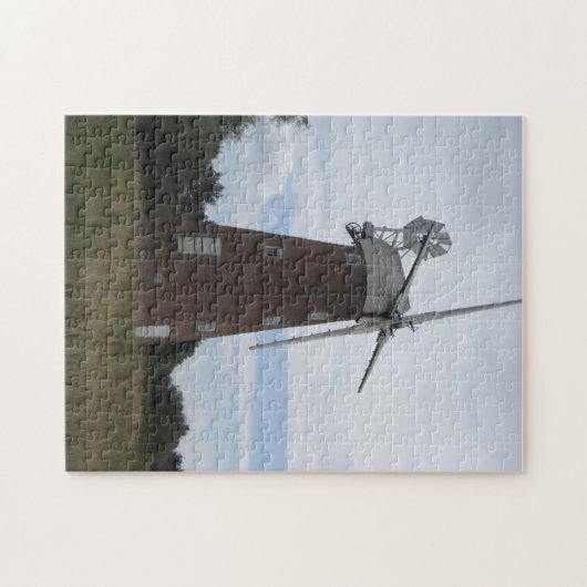 田園英国の田舎の古い木の風車 ジグソーパズル (横)