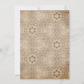 田園調のブドウ園での結婚式の出欠確認 招待状 (裏面)