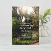 田園調の花々が幻想的な森の春を思わせるフォーマル 招待状 (スタンド正面)