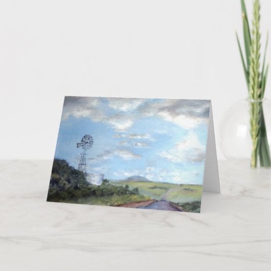 田園道に沿って カード (正面)