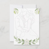 田園風フラワールミナリエとミニマルエレガントウェディングの出欠確認 出欠カード (裏面)