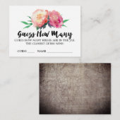 田園風フラワー キスがいくつ？ ゲームカード エンクロージャーカード (正面/裏面)