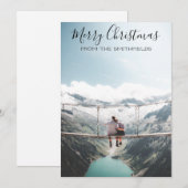 田園風景のクリスマスアドベンチャー シーズンカード (正面/裏面)