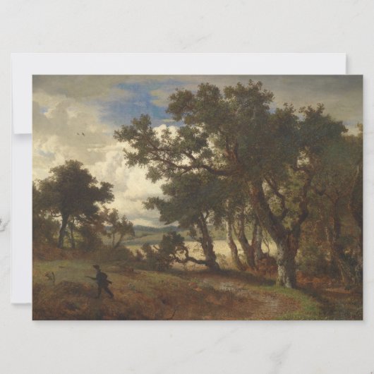 田園風景の中でハンター カード (正面)