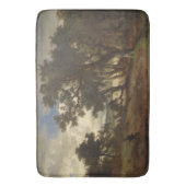 田園風景の中でハンター バスマット (正面縦)