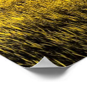 田園風景の中の夕日のポスター ポスター (角)