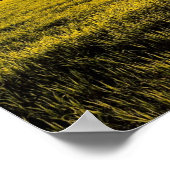 田園風景の中の夕日のポスター ポスター (角)