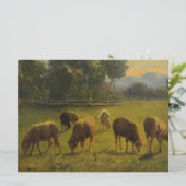 田園風景の中の羊(Rosa Bonheur) カード (スタンド正面)
