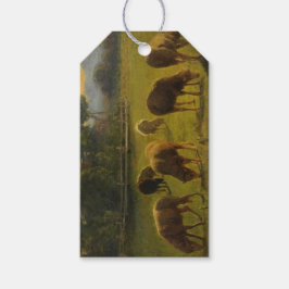 田園風景の中の羊(Rosa Bonheur) ギフトタグ