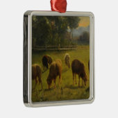 田園風景の中の羊(Rosa Bonheur) メタルオーナメント (右)