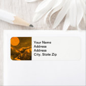 田園風景の景勝地ハンターの月。 ラベル (インサイチュ)