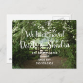 田園風景の眺め 住所変更しました 新しい家に引っ越しました 案内ポストカード (正面/裏面)