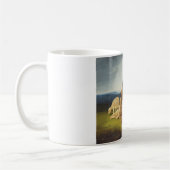 田園風景の羊飼い コーヒーマグカップ (左)