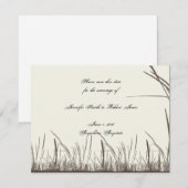 田園風景の草原　保存の日 招待状 (正面/裏面)