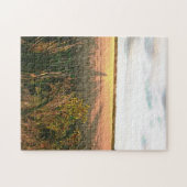 田園風景の長い影と秋の色 ジグソーパズル (横)