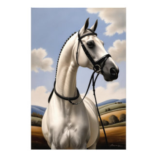 田園風景の馬の肖像画 馬好きな方へ フォトプリント
