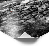 田園風景モノクロ写真 フォトプリント            (角)