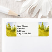 田園風景景勝春マツ。 ラベル (インサイチュ)