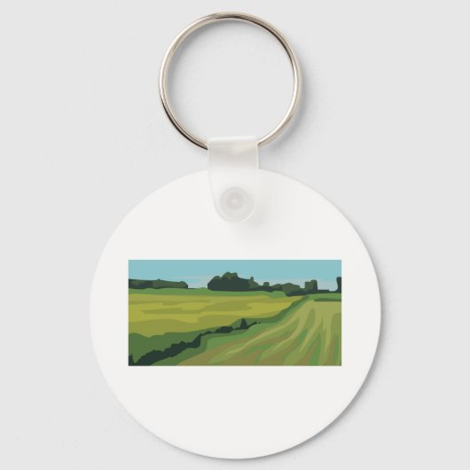 田園風景 キーホルダー (正面)