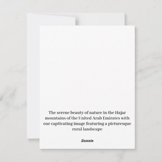 田園風景 シーズンカード (裏面)