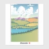 田園風景。 シール (シート)