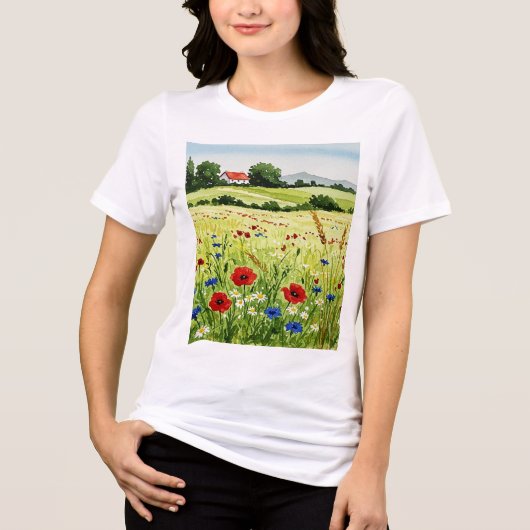 田園風景 トライブレンドＴシャツ (正面)