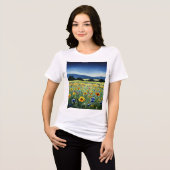 田園風景 トライブレンドTシャツ (正面全面)