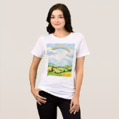 田園風景 トライブレンドTシャツ (正面全面)