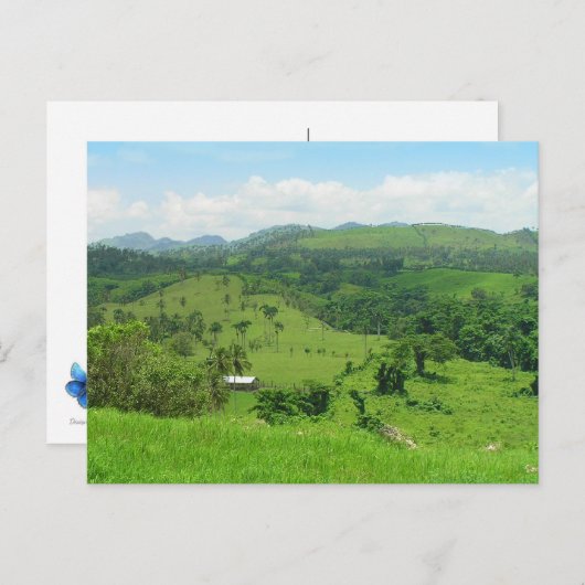 田園風景、ドミニカ共和国ポストカード ポストカード (正面/裏面)