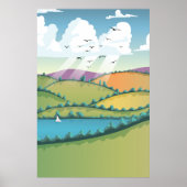 田園風景。 ポスター (正面)