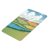 田園風景。 マグネット (左側)