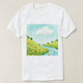 田園風景 Tシャツ (デザイン正面)