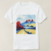 田園風景 Tシャツ (デザイン正面)