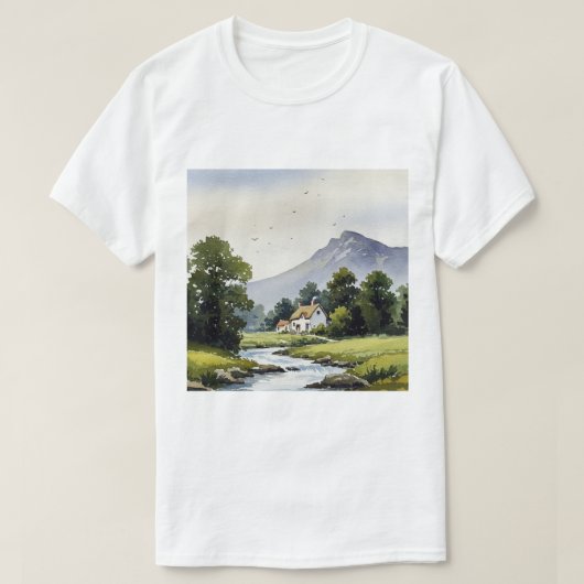田園風景 Tシャツ (デザイン正面)