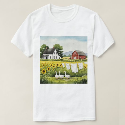 田園風景 Tシャツ (デザイン正面)