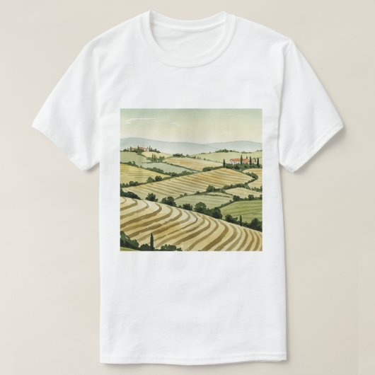 田園風景 Tシャツ (デザイン正面)