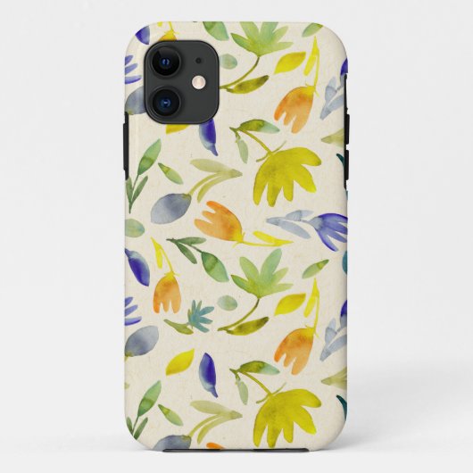 田園風水彩フラワーガーデンボタニカル Case-Mate iPhoneケース (裏面)